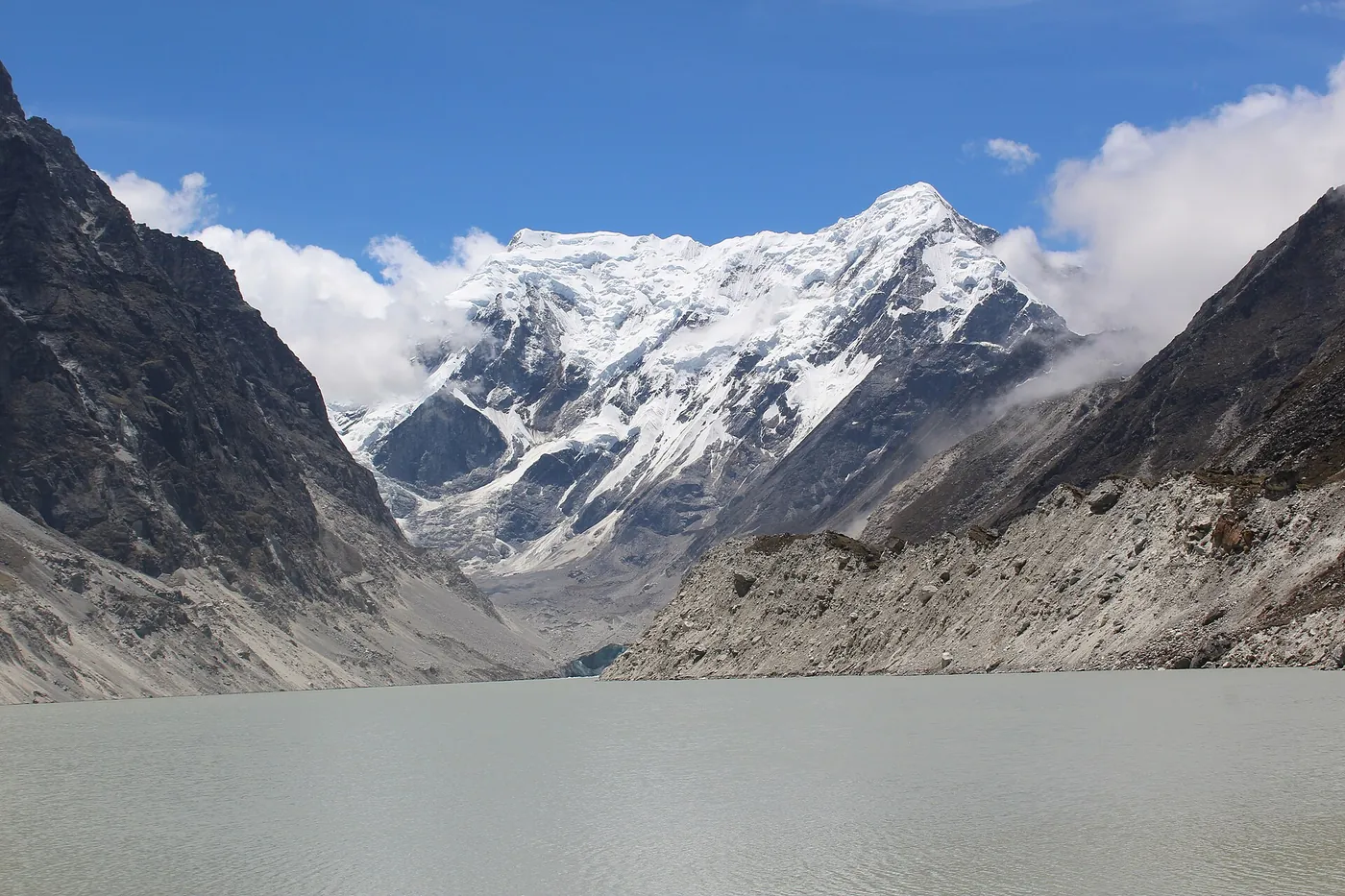 Tsho Rolpa glacial lake in the Rolwaling valley