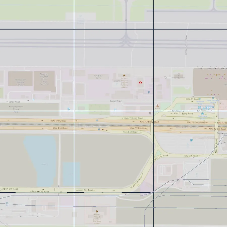 TerraLens at 1,000 m over an airport runway